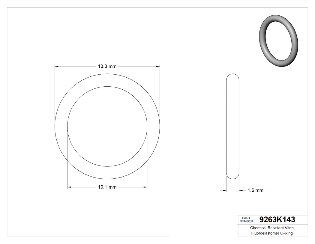 Technical drawing - 9263K143